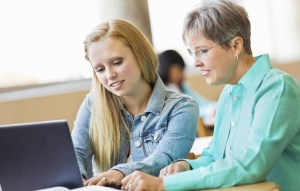 Student and counselor